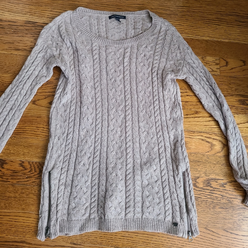 American eagle sweater side zipper worn once